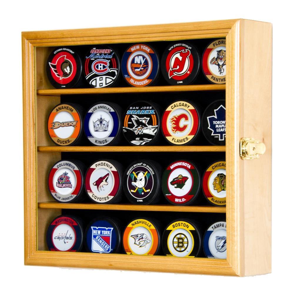 Hockey Puck Holder Black Displays 6 Hockey Pucks Made in 