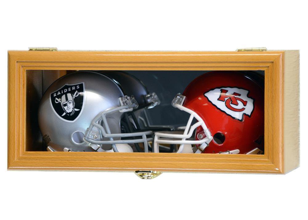 2 Mini Helmet Display Case (Mirror Back)