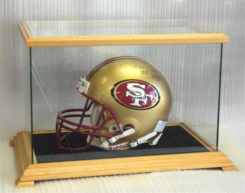clear case for football helmet Football Helmet Glass Display Case Cherry