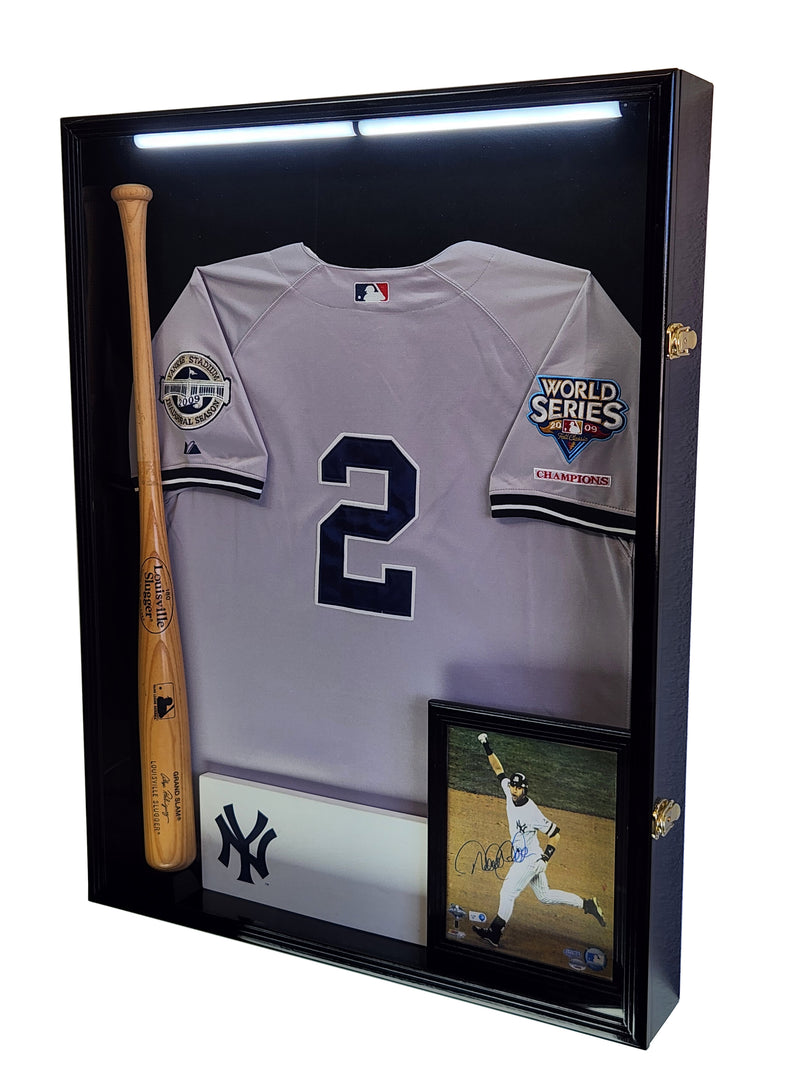 Extra Deep Jersey Display Case Cabinet Shadowbox