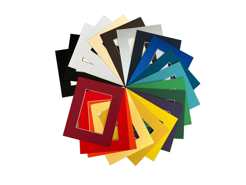 Set of 20 - 8x10 Picture Frame Matting for Display 5x7 Photo - Variety Colors