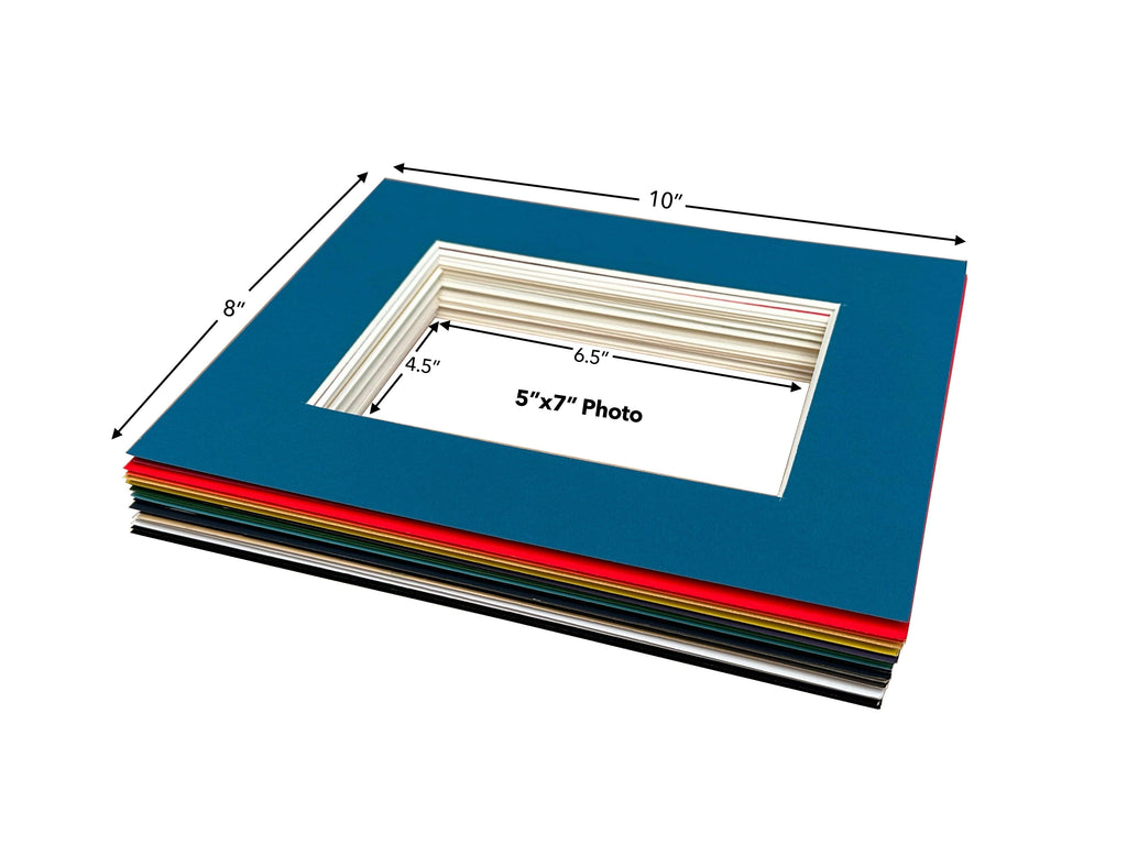 Set of 20 - 8x10 Picture Frame Matting for Display 5x7 Photo - Variety