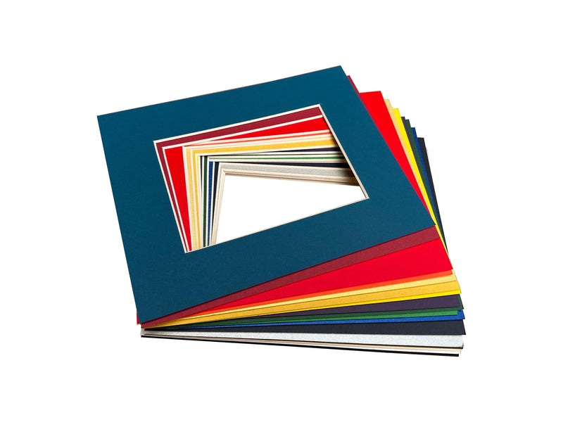 Set of 20 - 8x10 Picture Frame Matting for Display 5x7 Photo - Variety Colors