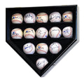 14 Baseball Ball Display Case Cabinet - Home Plate Shaped - sfDisplay.com