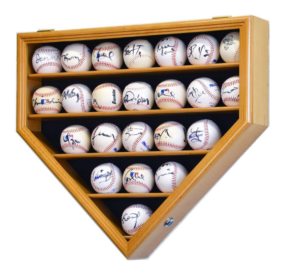 23 Baseball Ball Display Case Cabinet