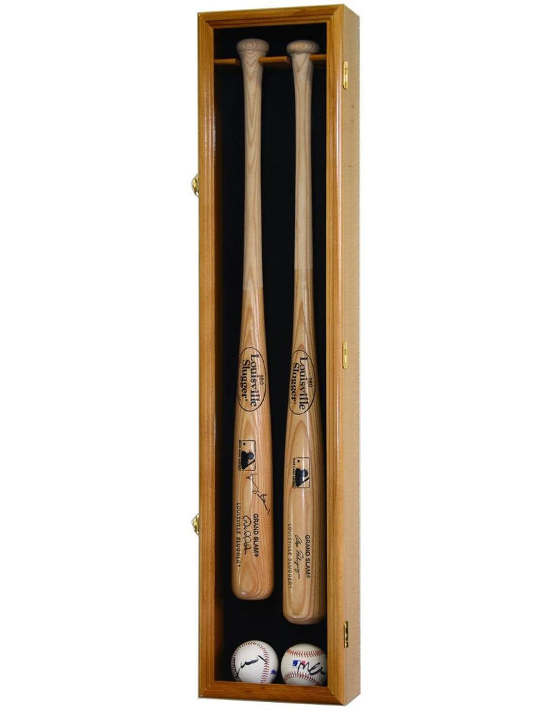 2 Baseball Bat Display Case Cabinet - sfDisplay.com