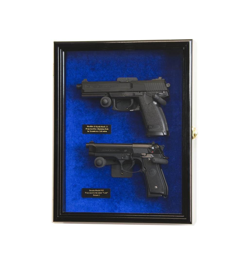 Large/Double Pistol Handgun Display Case Cabinet