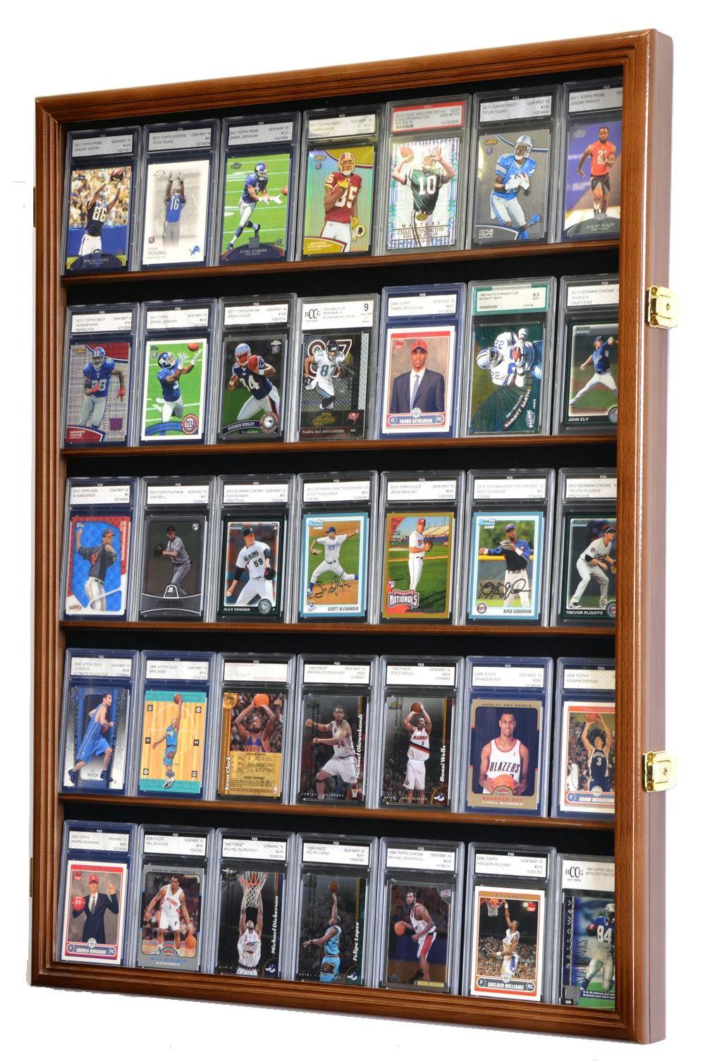 tabletop card display case Trade Show 34"x22" Large Aluminum Locking Showcase for Trading Cards, Sports Cards, TCG, Jewelry Lightweight & Portable for Exhibitions, Conventions, and Collectibles : Sports & Outdoors a crystal clear acrylic door providing you with ultra Pennzoni Full Table Top Display