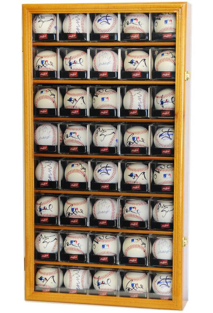 40 Baseball Acrylic Cubes Display Case - sfDisplay.com