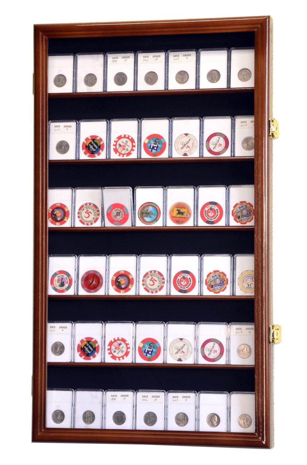 42 Collector NGC PCGS ICG Coin Slab Display Case Cabinet