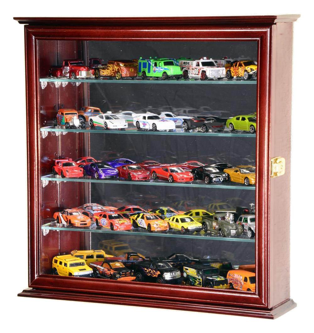 Mirrored Back 1/64 Diecast / Matchbox / Train Display Case Cabinet