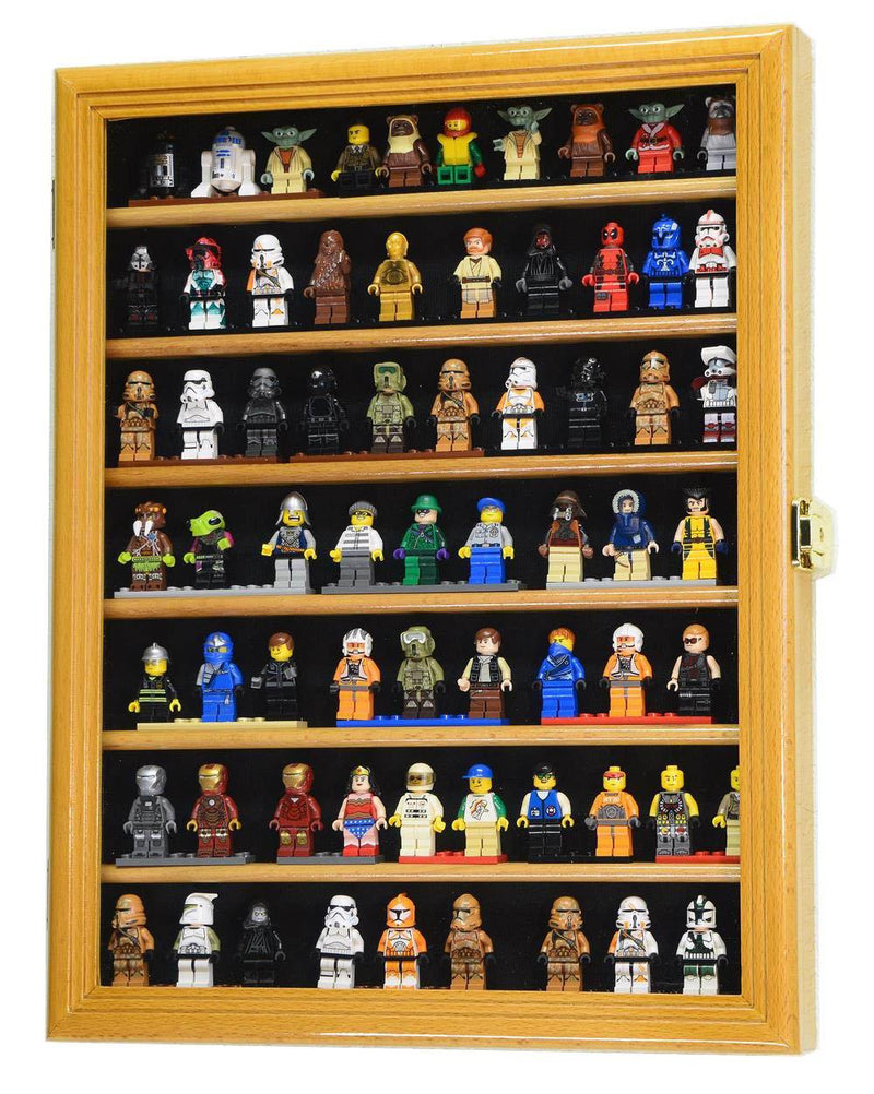 70 Lego Men Miniatures / Legos / Minifigures Display Case Cabinet - sfDisplay.com