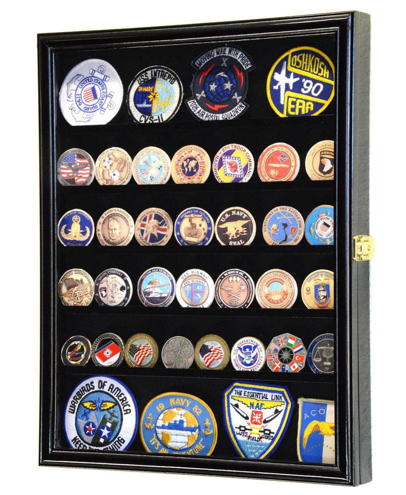 Challenge Coin / Medals / Pins / Badges / Ribbons / Insignia /Combo Display Case Cabinet - sfDisplay.com