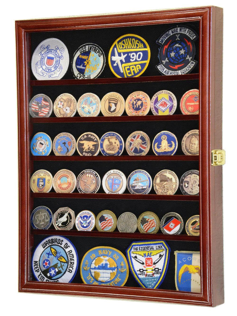 Challenge Coin / Medals / Pins / Badges / Ribbons / Insignia /Combo Display Case Cabinet