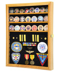 Challenge Coin / Medals / Pins / Badges / Ribbons / Insignia /Combo Display Case Cabinet - sfDisplay.com