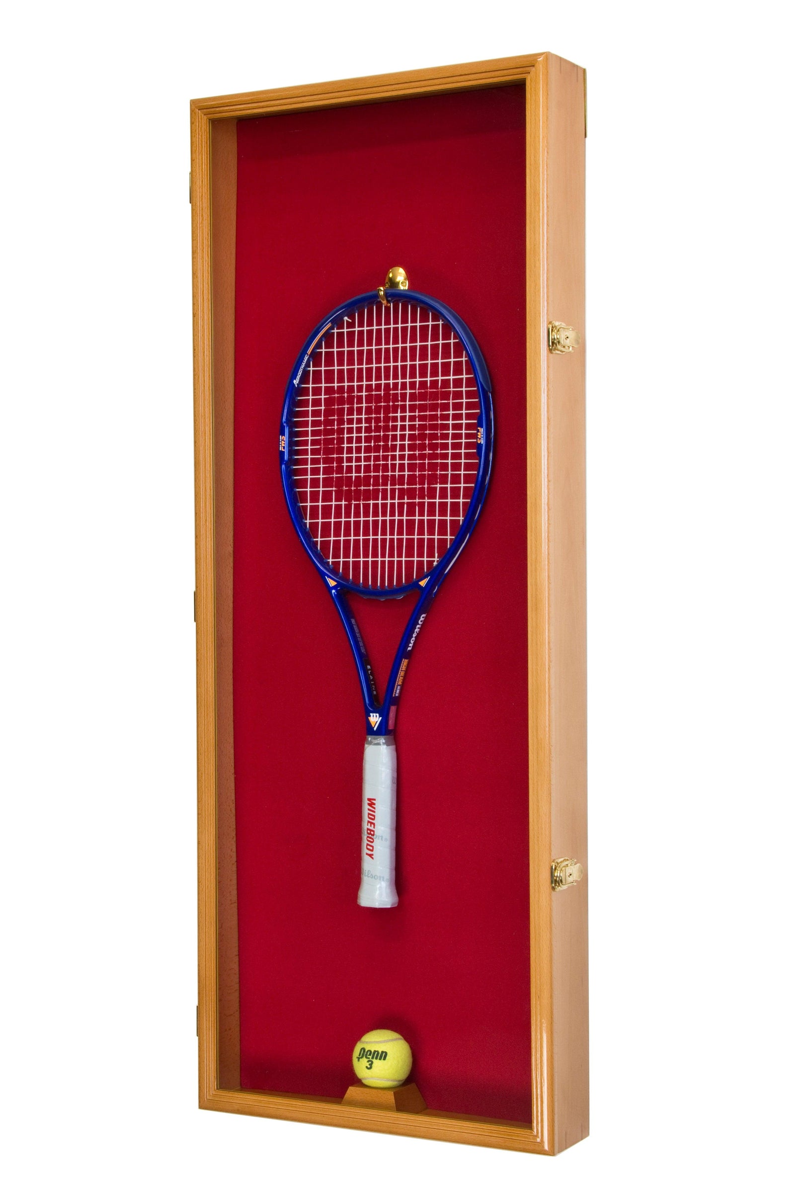 Tennis Racket and Ball Display Case Cabinet