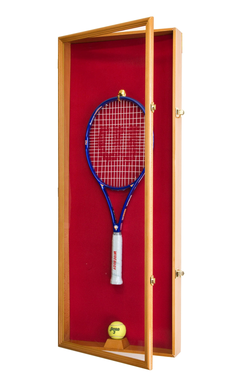 Tennis Racket and Ball Display Case Cabinet