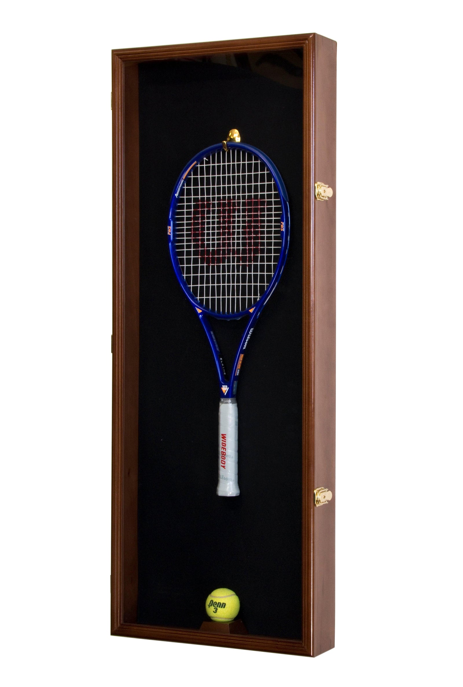 Tennis Racket and Ball Display Case Cabinet
