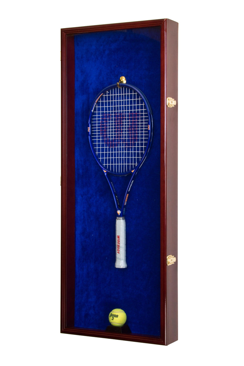 Tennis Racket and Ball Display Case Cabinet