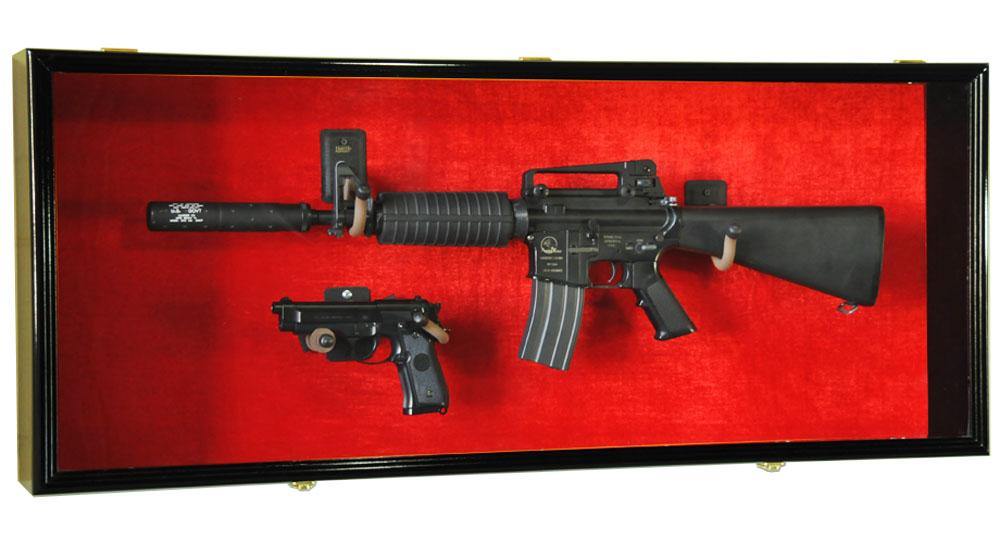 Security Showcase For Rifle Guns: Rifle Handgun Display Case Cabinet