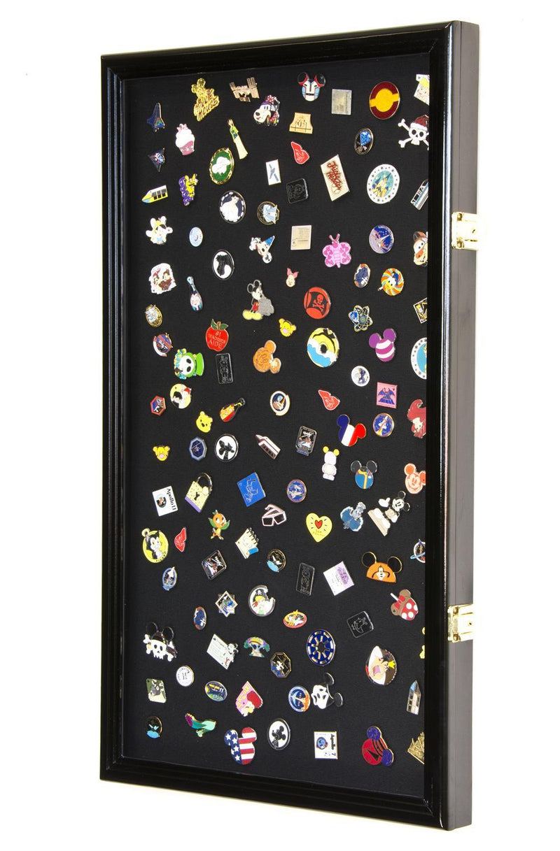 Shadow box for lapel pins, with stickers added to give unique and