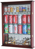 Mini Liquor Bottle/ Soda Can w/Mirror Backed Display Case Cabinet - sfDisplay.com