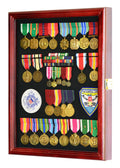 Military Medals, Pins, Patches, Insignia, Ribbons, Flag Display Case Cabinet - sfDisplay.com