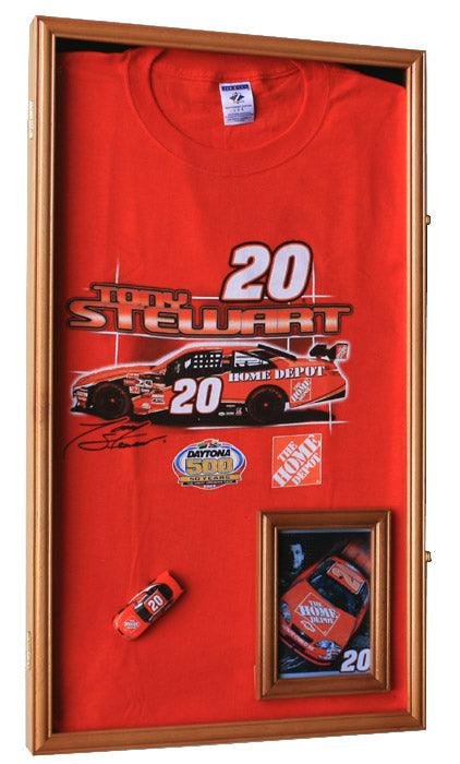 Small Jersey, T-shirt, or Uniform Frame Display Case Cabinet Shadowbox - sfDisplay.com