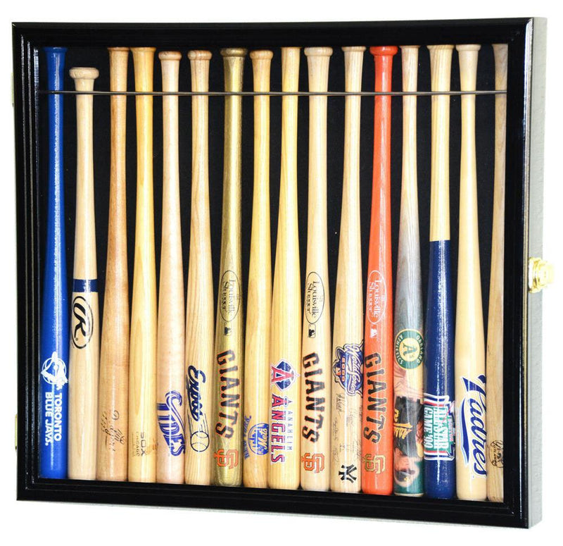 Small Mini 18" Bat Baseball Display Case Cabinet