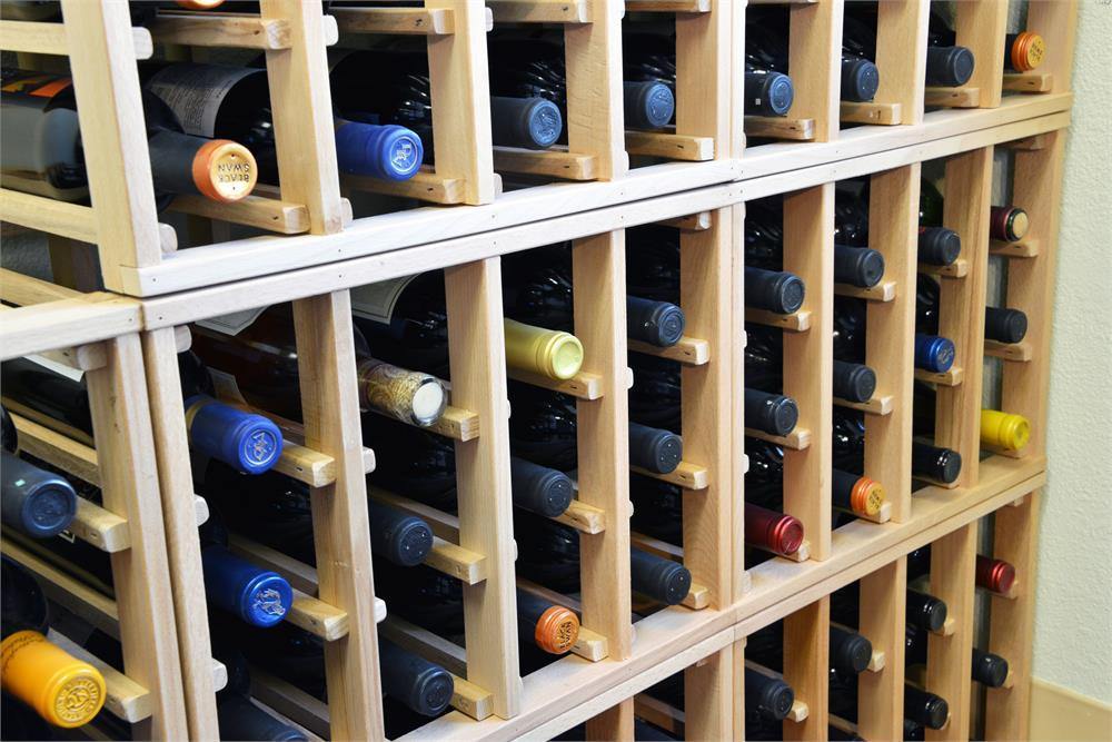 24 Bottle Modular Stackable Wine Rack (Stack As Many Sets Together)