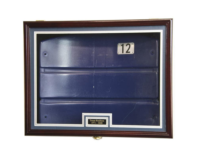 Stadium Seat Back Display Case Shadowbox - Custom Matting Option - sfDisplay.com