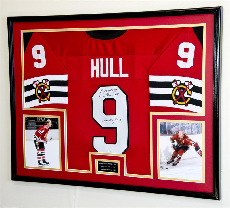 NHL Shield Black Framed Jersey Display Case