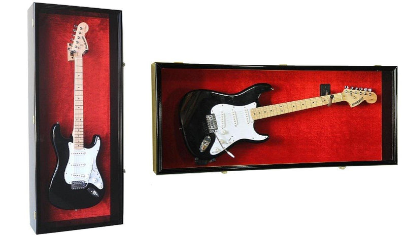 Horizontal guitar display on sale case