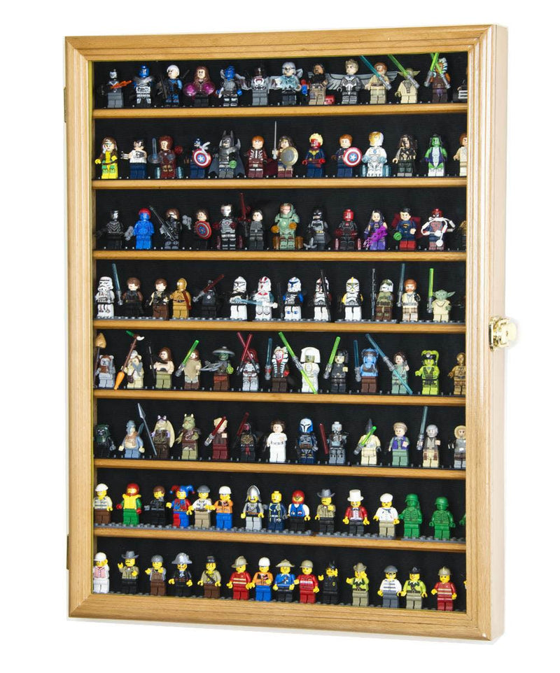 Large 110+ Mini Figures/ Miniatures / Figurines Display Case Cabinet