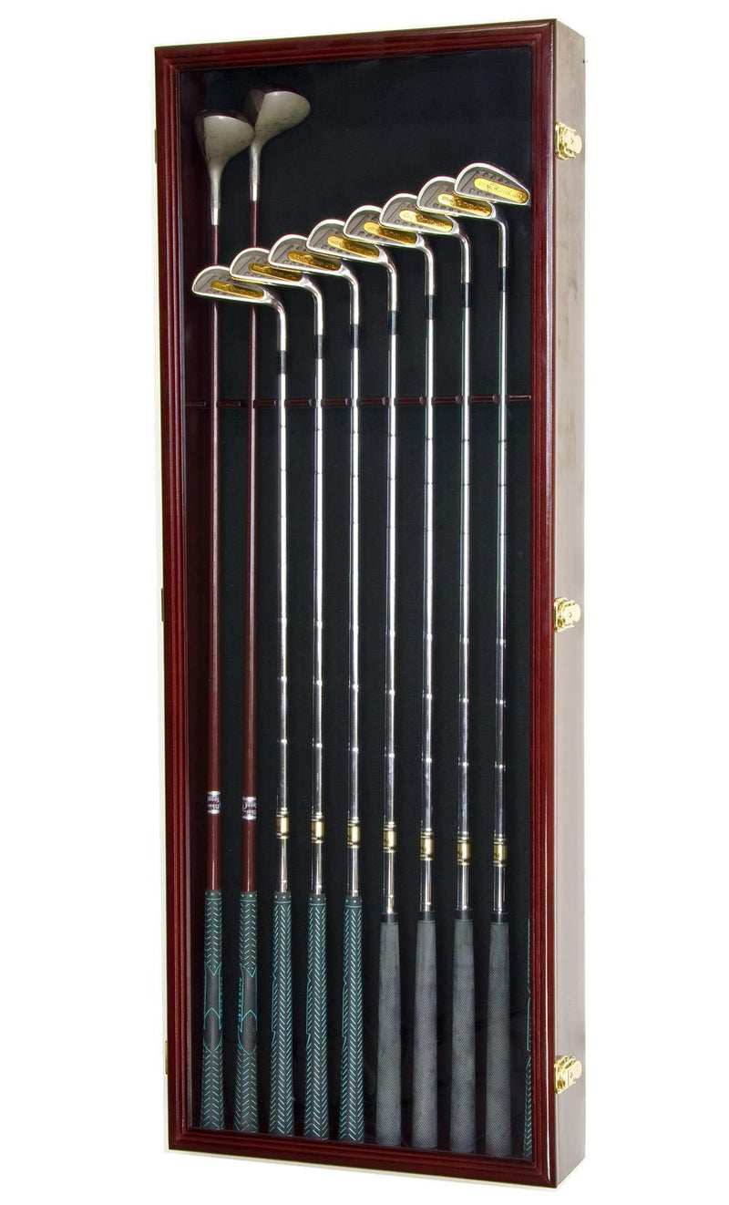 Large Golf Clubs Display Case Cabinet (Driver, Iron, Putter) - sfDisplay.com