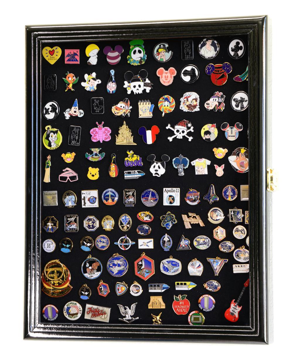 Pins, Ribbons, Medals, Buttons, Shells Showcase Display Case Cabinet
