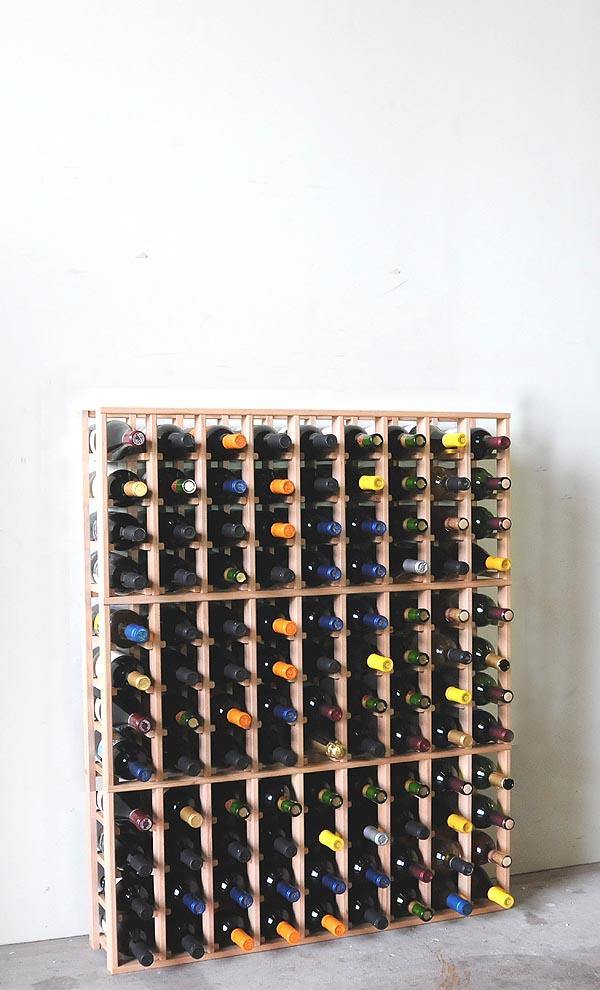 Designer Collections 108-Bottle 9-Column 12-Row Wine Storage Rack - sfDisplay.com