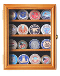 XS Military Challenge Coin Display Case Cabinet - sfDisplay.com